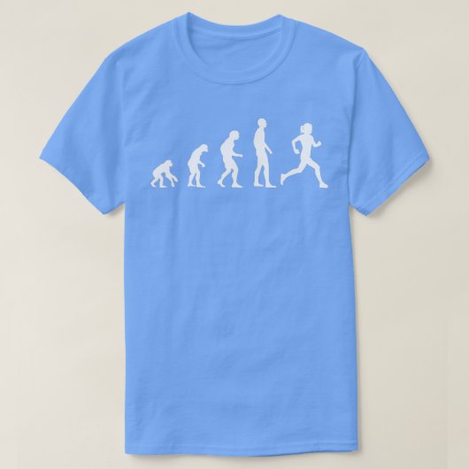 Evolution Lauf des sonnigen Sporthafens T-Shirt (Design vorne)