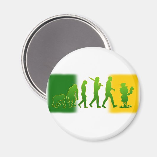 Evolution Leprechaun Magnet (Vorderseite/Rückseite)