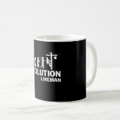 Evolution - Lineman Kaffeetasse (VorderseiteRechts)