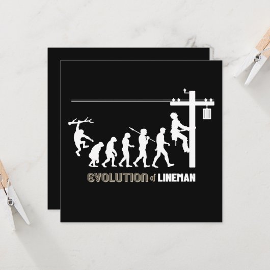 Evolution Lineman Karte (Vorderseite/Rückseite Beispiel)