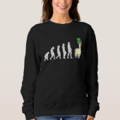 Evolution Llama Alpaca St Patricks Day Sweatshirt (Vorderseite)