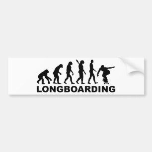 Evolution Longboarding Autoaufkleber
