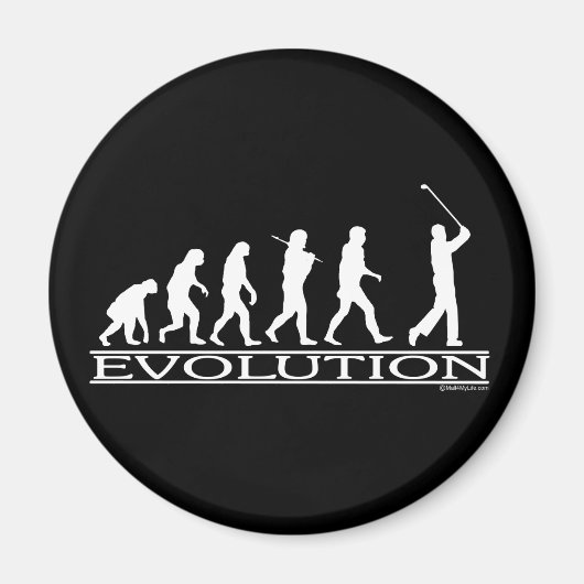 Evolution - Mann - Golf Magnet (Vorne)