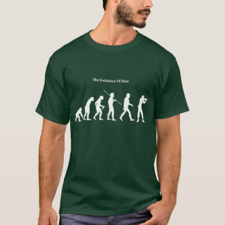 Evolution Mann (grünen) Sattrical T - Shirt