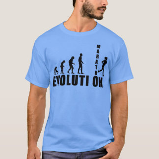 EVOLUTION Marathon Läufer Geschenk T-Shirt