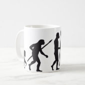 Evolution marathon runner kaffeetasse (Vorderseite Links)