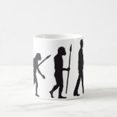 Evolution marathon runner kaffeetasse (Mittel)