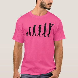 Evolution Marching Band Trumpet T Shirt Funny Musi