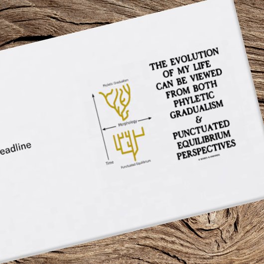Evolution meines Lebens - Phyletischer Gradualismu Visitenkarte