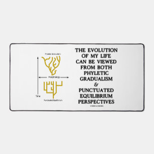 Evolution meines Lebens Phyltc Grdlism Punctd Equl Schreibtischunterlage