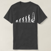 Evolution Mens Windsurfing Funny Gift Idee T-Shirt (Design vorne)