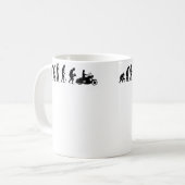 Evolution Motorradfahrer Motorradfahrer Motorrad Kaffeetasse (Vorderseite Links)