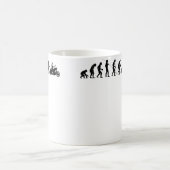 Evolution Motorradfahrer Motorradfahrer Motorrad Kaffeetasse (Mittel)