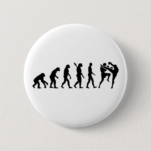 Evolution Muay thailändisches Button (Vorderseite)
