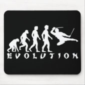 Evolution Ninja Schwarzes Mousepad (Vorne)