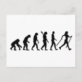 Evolution Nordic Walking Postkarte (Vorderseite)
