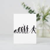 Evolution Nordic Walking Postkarte (Stehend Vorderseite)