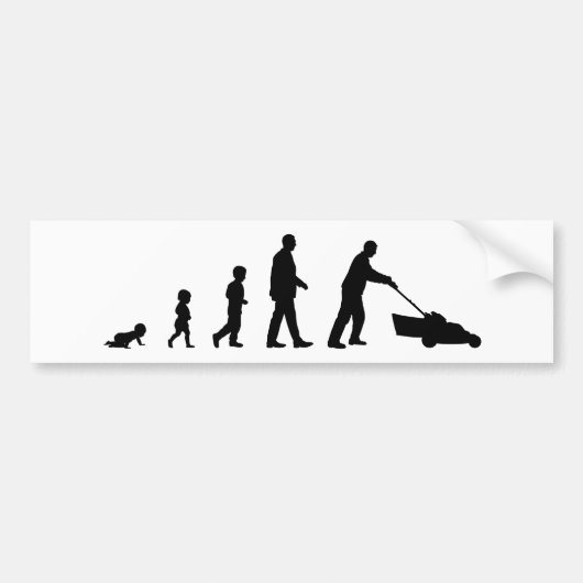 Evolution of Dad - A Bumper Sticker for Dads Autoaufkleber (Vorne)