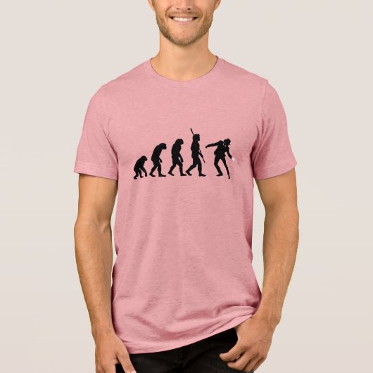 Evolution of Dance  – Iconic Performer Silhouette  Tri-Blend Shirt (Vorderseite)