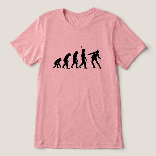 Evolution of Dance  – Iconic Performer Silhouette  Tri-Blend Shirt (Design Vorderseite)
