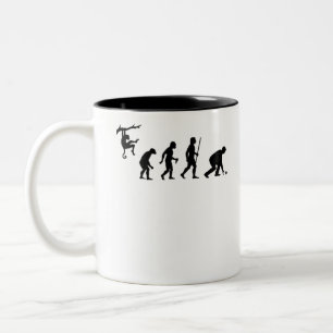 Evolution of Lawn Bowls Zweifarbige Tasse