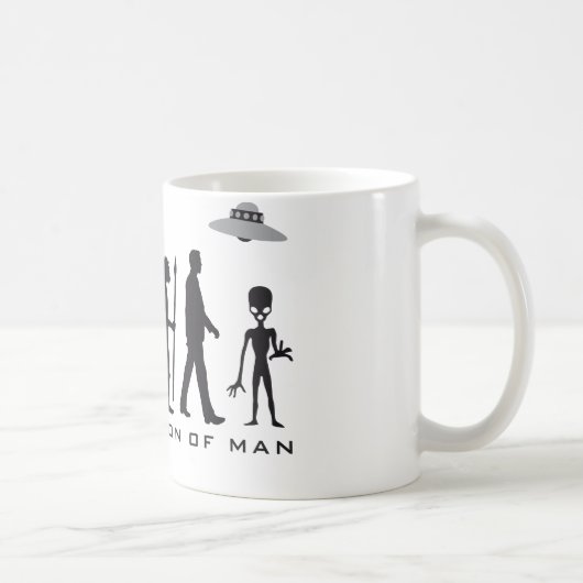 evolution of man alien kaffeetasse (Rechts)