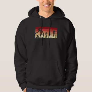 Evolution of man Calisthenics Retro Vintage Street Hoodie