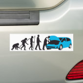 evolution of man car auto mechanic autoaufkleber (Auf Auto)