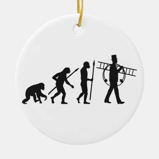 evolution of man chimney sweeps keramikornament (Vorne)