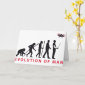 evolution of man controlling drone karte (Gelbe Blume)