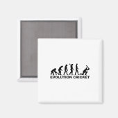 Evolution Of Man Cricket-Shirt Magnet (Vorderseite/Rückseite)