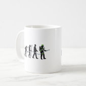 evolution of man fire fighter kaffeetasse (Vorderseite Links)