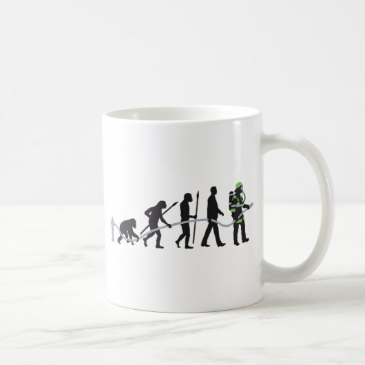 evolution of man fire fighter kaffeetasse (Rechts)