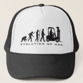 evolution of man forklift driver truckerkappe (Vorderseite)