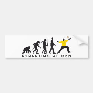 evolution of man handball goal keeper autoaufkleber