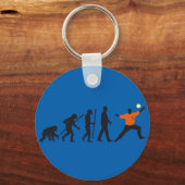 evolution of man handball goal keeper schlüsselanhänger (Vorderseite)