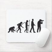 evolution of man photographer mousepad (Mit Mouse)