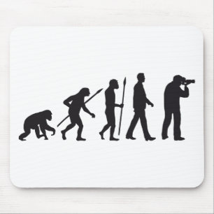 evolution of man photographer mousepad