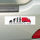 Evolution of man Piaggio Ape mini transporter Autoaufkleber (Auf Auto)