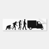Evolution of man Piaggio Ape mini transporter Autoaufkleber (Vorne)