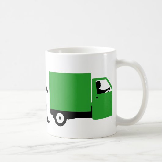 Evolution of man Piaggio Ape mini transporter Kaffeetasse (Rechts)
