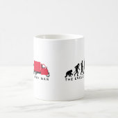 Evolution of man Piaggio Ape mini transporter Kaffeetasse (Mittel)
