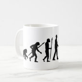 Evolution of man Piaggio Ape mini transporter Kaffeetasse (Vorderseite Links)