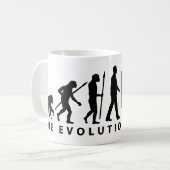 Evolution of man Piaggio Ape mini transporter Kaffeetasse (Vorderseite Links)
