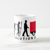 Evolution of man Piaggio Ape mini transporter Kaffeetasse (Mittel)