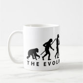 Evolution of man Piaggio Ape mini transporter Kaffeetasse (Links)