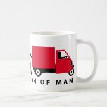 Evolution of man Piaggio Ape mini transporter Kaffeetasse<br><div class="desc">evolution Mini-Truck</div>