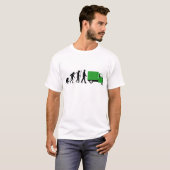 Evolution of man Piaggio Ape mini transporter T-Shirt (Vorne ganz)