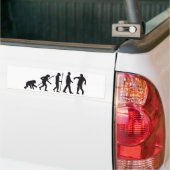 evolution of man zombie walking dead autoaufkleber (Auf Lkw)