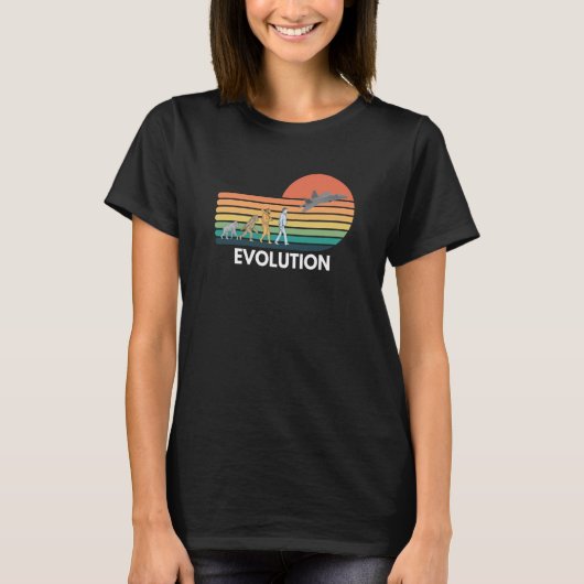 Evolution of Pilot Airplane F22 Aviation T-Shirt (Vorderseite)